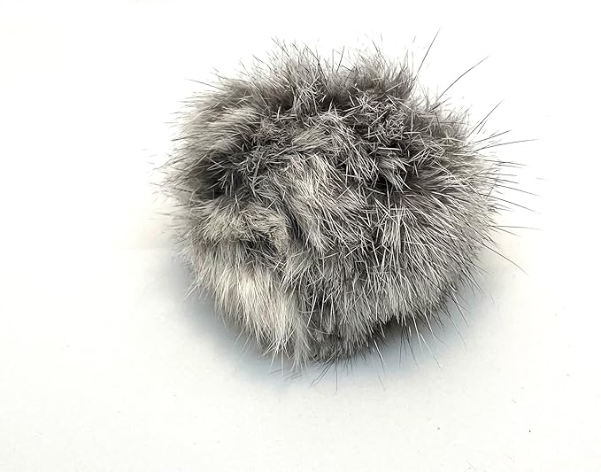 2 x Katzenspielzeug - Pompom Flausch Ball