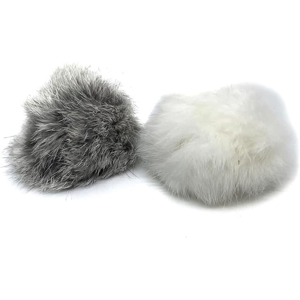 2 x Katzenspielzeug - Pompom Flausch Ball