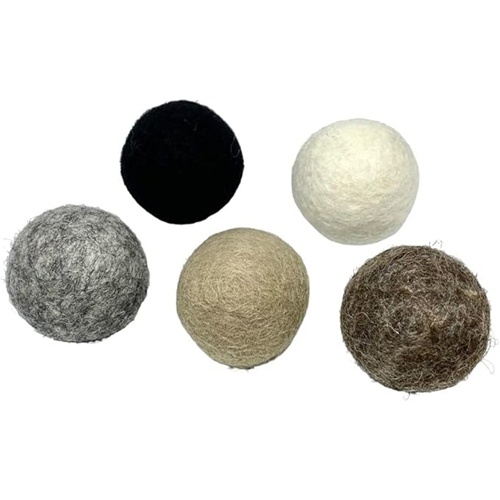 5 x Katzenspielzeug Katzenball Filz